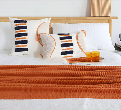 KnitCove | Stylish Knit Fleece Blanket with Plush Interior | Cozy Comfort for All Seasons