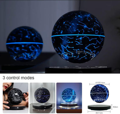 Magnetic Levitation Floating Globe Night Light with 360° Rotation Star Map Sphere for Bedroom Office Living Room Desk Decor