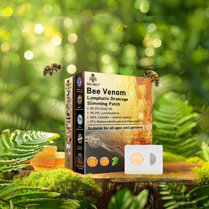 Herbal Wellness Patches with Natural Bee Venom Extract for Daily Body Care Support – Transdermal Application Skin Patches for Women & Men –