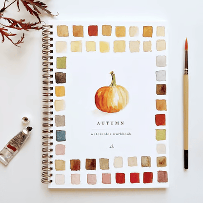 Beginner Watercolor Painting Workbook with Step-by-Step Templates & Guided Projects for Adults & Kids