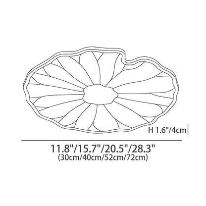 Modern Flush Mount LED Overhead Light Fixture for Bedroom Living Room Hallway | Round Acrylic Panel 39 Inch White | Energy Efficient Indoor