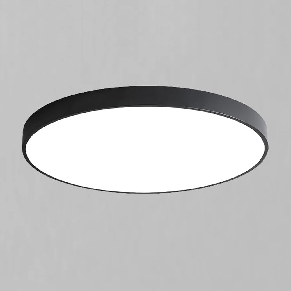 Low-Profile LED Flush Mount Light 16 Inch Round Acrylic Panel Fixture for Bedroom Living Room Kitchen Contemporary Ultra-Slim Design Energy