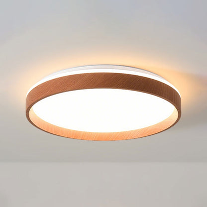 Round Flush Mount LED Light Fixture 16 in Acrylic for Bedroom Living Room Low Profile Modern Overhead Lighting Indoor