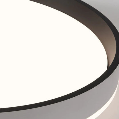 Round Flush Mount LED Light Fixture 16 in Acrylic for Bedroom Living Room Low Profile Modern Overhead Lighting Indoor