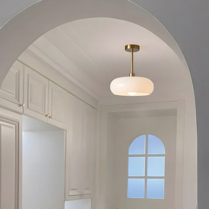 Hanging Dome Fixture 11-Inch Tinted Glass Hardwired Ceiling Drop Light for Kitchens Over Islands Bedrooms Breakfast Nooks Industrial Farmhou