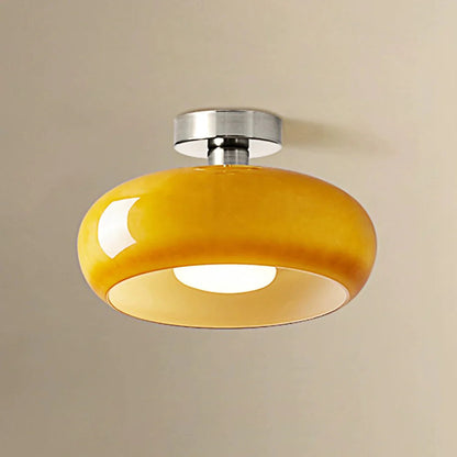 Hanging Dome Fixture 11-Inch Tinted Glass Hardwired Ceiling Drop Light for Kitchens Over Islands Bedrooms Breakfast Nooks Industrial Farmhou