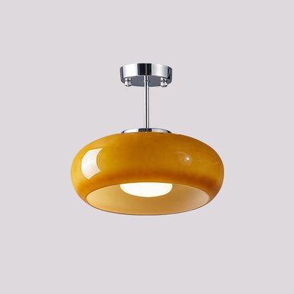 Hanging Dome Fixture 11-Inch Tinted Glass Hardwired Ceiling Drop Light for Kitchens Over Islands Bedrooms Breakfast Nooks Industrial Farmhou