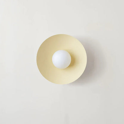 Round Overhead LED Fixture Metal 12.6 Inch Diameter Low-Profile Mount for Kitchen Dining Room Bedroom Hallway 5.9 in Height Contemporary Hom