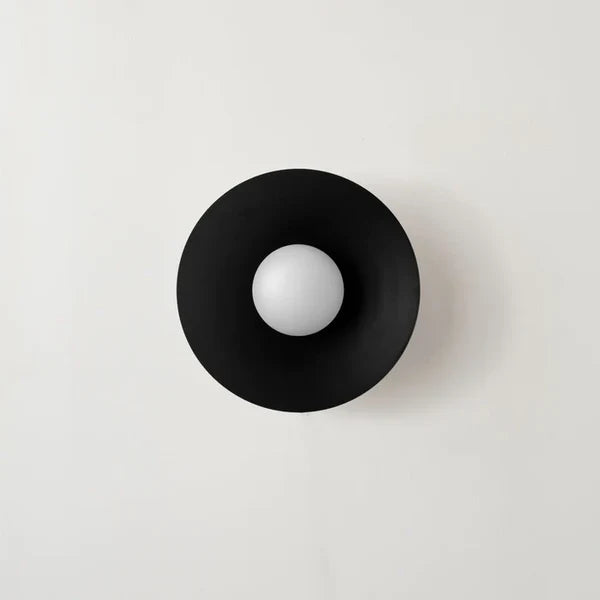 Round Overhead LED Fixture Metal 12.6 Inch Diameter Low-Profile Mount for Kitchen Dining Room Bedroom Hallway 5.9 in Height Contemporary Hom