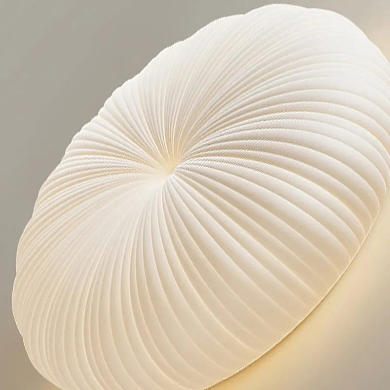 Round LED Flush Mount Overhead Fixture for Bedrooms, Living Spaces, Kitchens — 8-Inch Metal & Acrylic Construction in White — Low-Profile Co