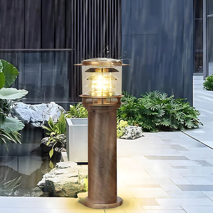 Weather-Resistant Pathway Bollard Light 6-in Aluminum Post Lamp for Driveways Gardens Patios IP65 Waterproof Outdoor Standing Light E26 Sock
