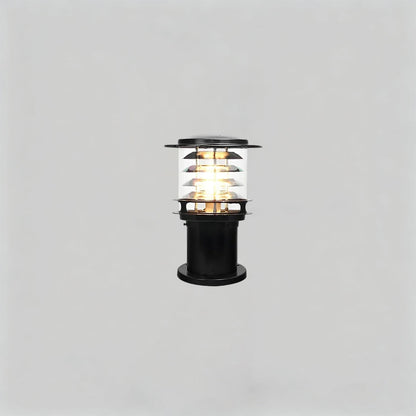 Weather-Resistant Pathway Bollard Light 6-in Aluminum Post Lamp for Driveways Gardens Patios IP65 Waterproof Outdoor Standing Light E26 Sock
