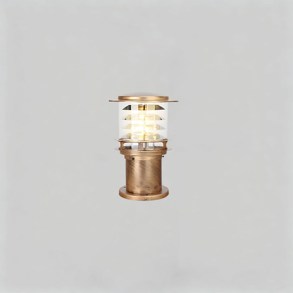 Weather-Resistant Pathway Bollard Light 6-in Aluminum Post Lamp for Driveways Gardens Patios IP65 Waterproof Outdoor Standing Light E26 Sock