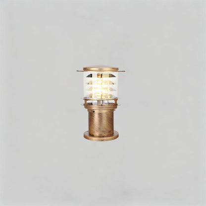 Weather-Resistant Pathway Bollard Light 6-in Aluminum Post Lamp for Driveways Gardens Patios IP65 Waterproof Outdoor Standing Light E26 Sock