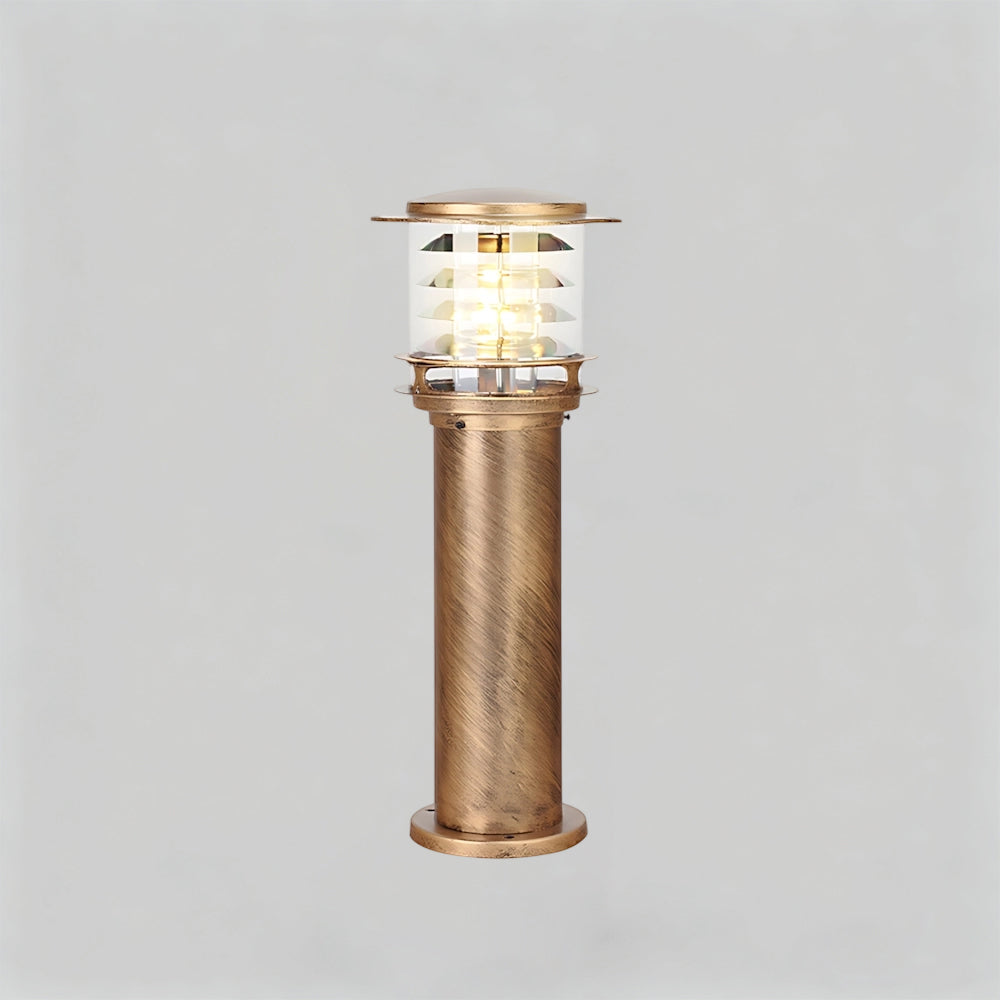 Weather-Resistant Pathway Bollard Light 6-in Aluminum Post Lamp for Driveways Gardens Patios IP65 Waterproof Outdoor Standing Light E26 Sock