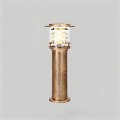 Weather-Resistant Pathway Bollard Light 6-in Aluminum Post Lamp for Driveways Gardens Patios IP65 Waterproof Outdoor Standing Light E26 Sock