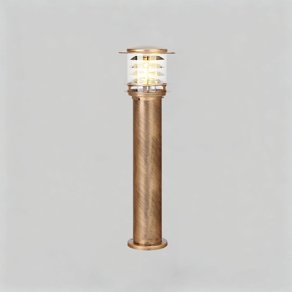 Weather-Resistant Pathway Bollard Light 6-in Aluminum Post Lamp for Driveways Gardens Patios IP65 Waterproof Outdoor Standing Light E26 Sock
