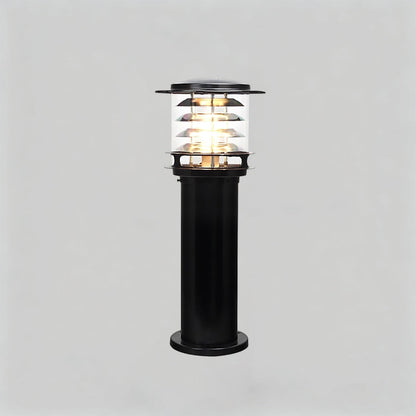 Weather-Resistant Pathway Bollard Light 6-in Aluminum Post Lamp for Driveways Gardens Patios IP65 Waterproof Outdoor Standing Light E26 Sock