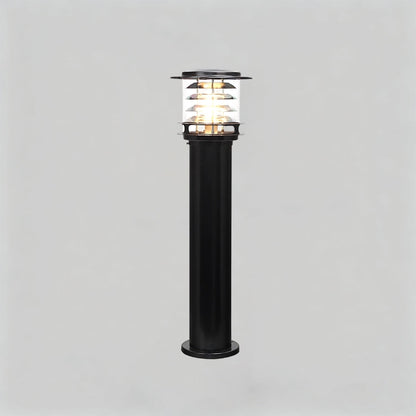 Weather-Resistant Pathway Bollard Light 6-in Aluminum Post Lamp for Driveways Gardens Patios IP65 Waterproof Outdoor Standing Light E26 Sock