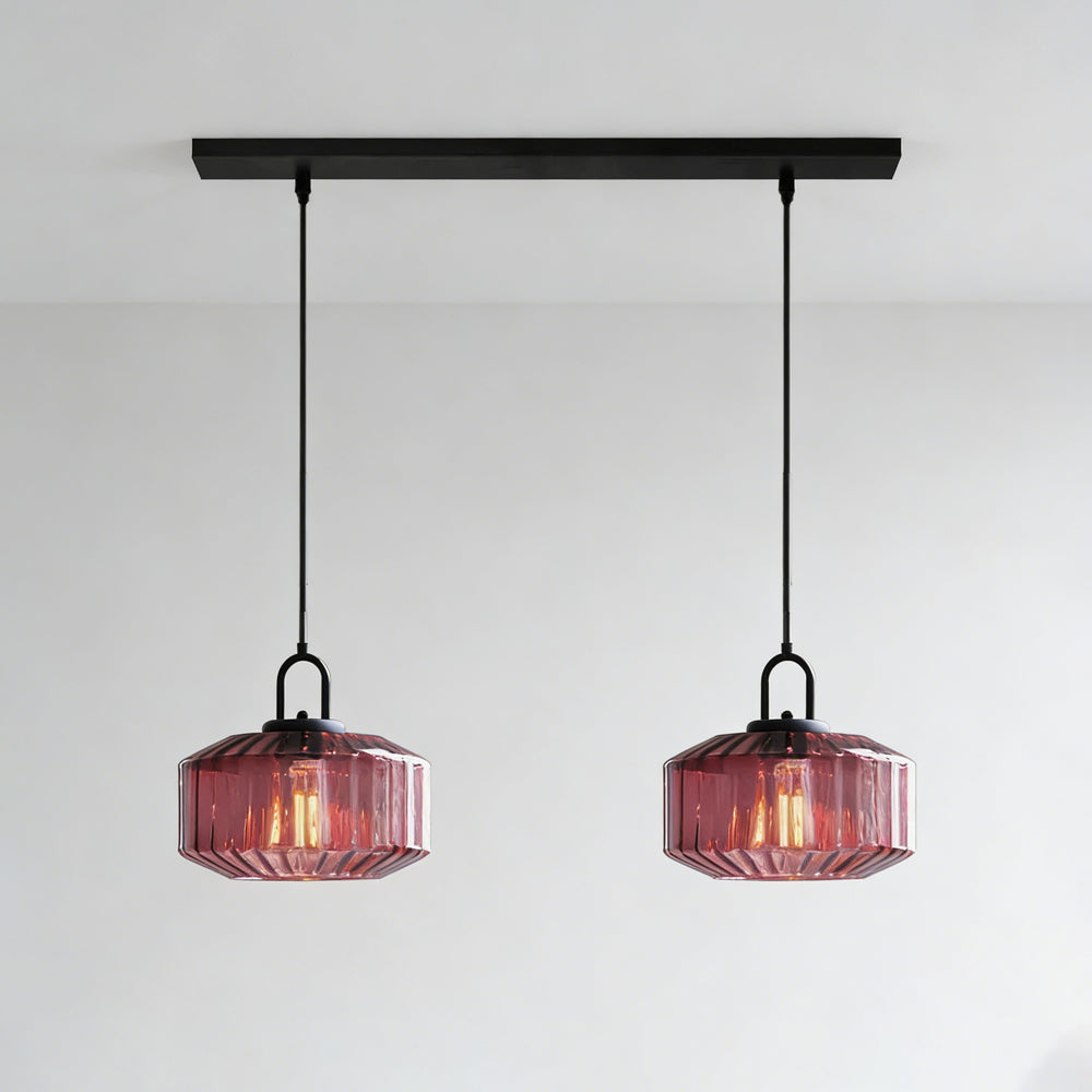 Handblown Glass Pendant Light Fixture 11 Inch Diameter for Kitchen Dining Room Hallway Living Room Bedroom LED Ceiling Light