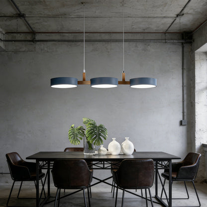Triple-Shade Ceiling Light for Kitchen Island & Dining Room – 30-Inch Mixed-Material Fixture with Adjustable Cords & Low Profile Design for