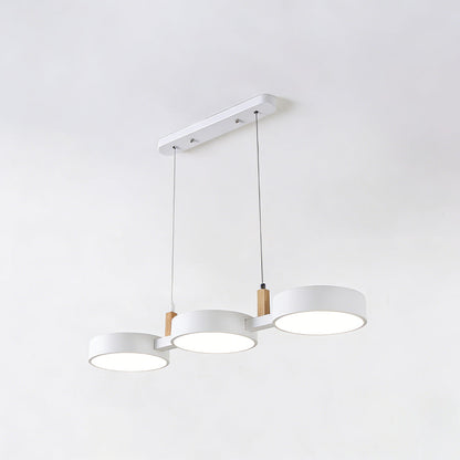 Triple-Shade Ceiling Light for Kitchen Island & Dining Room – 30-Inch Mixed-Material Fixture with Adjustable Cords & Low Profile Design for