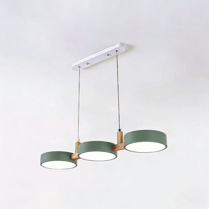 Triple Hanging Lamp for Kitchen Island & Dining Table – Mixed-Material Fixture with Adjustable Cords, 30 in Span, LED-Ready