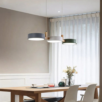 Triple-Shade Ceiling Light for Kitchen Island & Dining Room – 30-Inch Mixed-Material Fixture with Adjustable Cords & Low Profile Design for