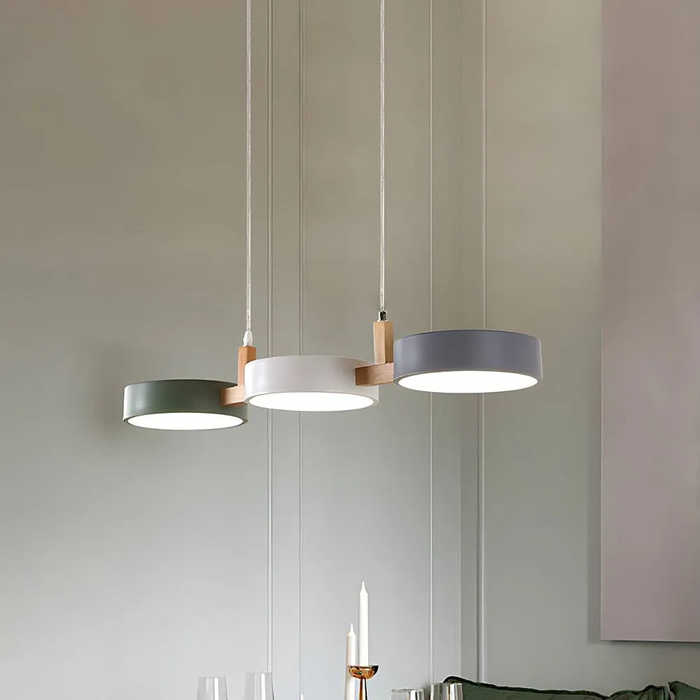 Triple-Shade Ceiling Light for Kitchen Island & Dining Room – 30-Inch Mixed-Material Fixture with Adjustable Cords & Low Profile Design for
