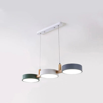 Triple-Shade Ceiling Light for Kitchen Island & Dining Room – 30-Inch Mixed-Material Fixture with Adjustable Cords & Low Profile Design for