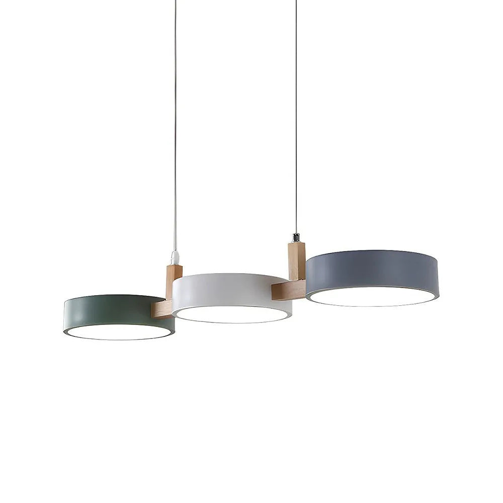 Triple-Shade Ceiling Light for Kitchen Island & Dining Room – 30-Inch Mixed-Material Fixture with Adjustable Cords & Low Profile Design for