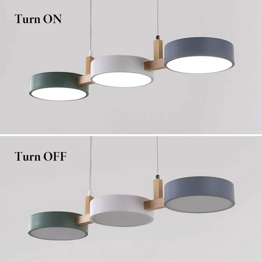 Triple-Shade Ceiling Light for Kitchen Island & Dining Room – 30-Inch Mixed-Material Fixture with Adjustable Cords & Low Profile Design for