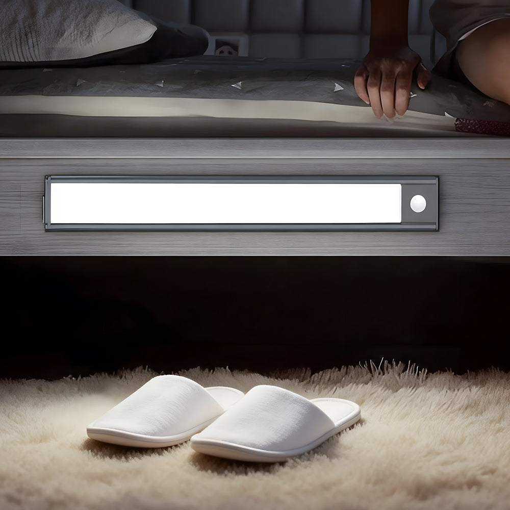 Rechargeable Cordless LED Strip Light for Cabinets, Closets & Hallways – Battery Powered Stick-On Under Cabinet Lighting for Kitchen, Bedroo