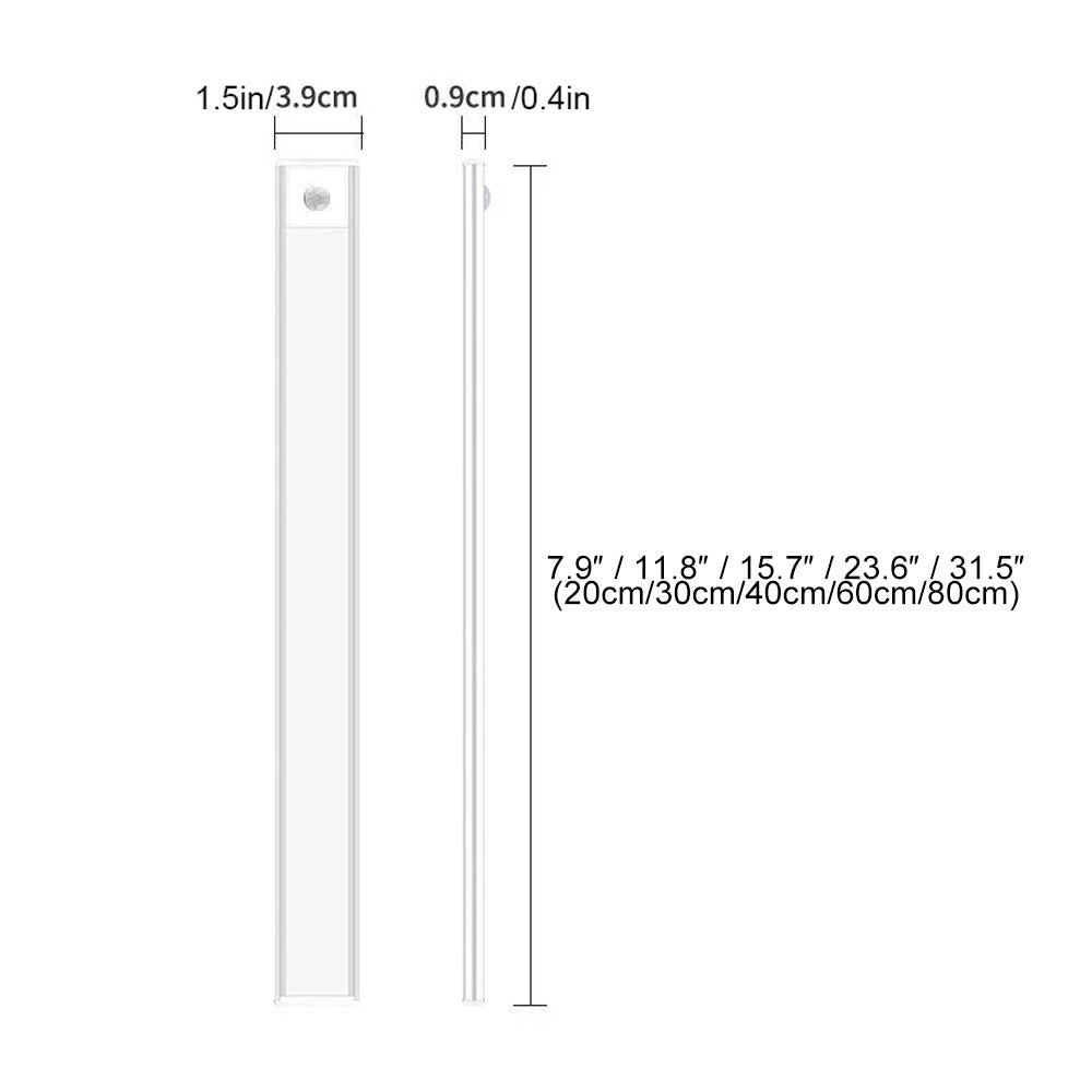Rechargeable Cordless LED Strip Light for Cabinets, Closets & Hallways – Battery Powered Stick-On Under Cabinet Lighting for Kitchen, Bedroo