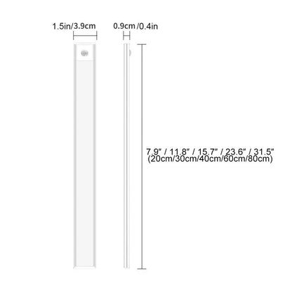 Rechargeable Cordless LED Strip Light for Cabinets, Closets & Hallways – Battery Powered Stick-On Under Cabinet Lighting for Kitchen, Bedroo