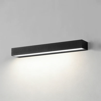 Outdoor LED Wall Sconce Die-Cast Aluminum Porch Light Black White 8-32 in Weatherproof Fixture for Balcony Entry Hallway Modern Exterior