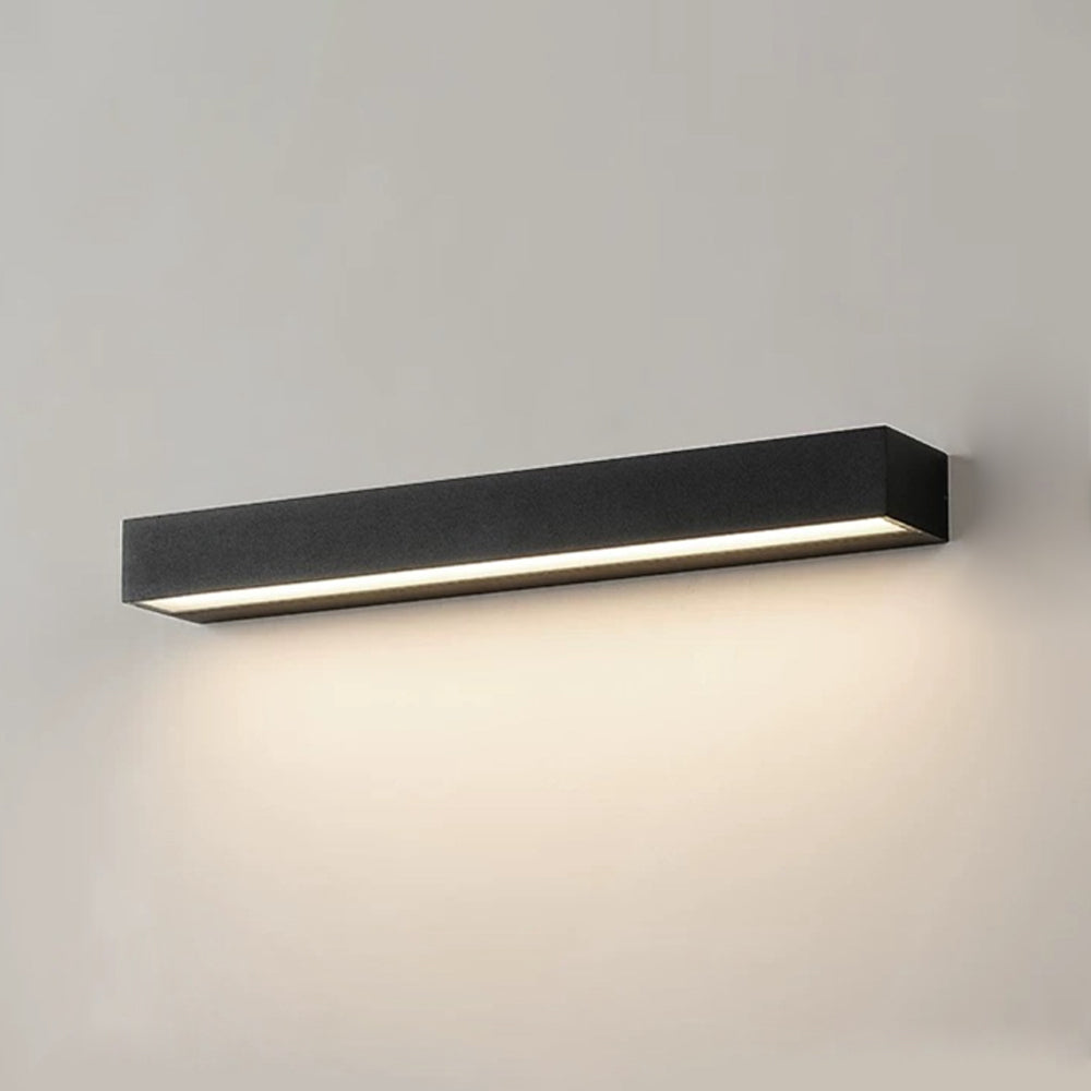 Outdoor LED Wall Sconce Die-Cast Aluminum Porch Light Black White 8-32 in Weatherproof Fixture for Balcony Entry Hallway Modern Exterior