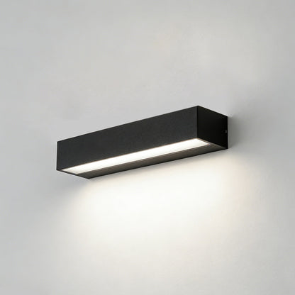 Outdoor LED Wall Sconce Die-Cast Aluminum Porch Light Black White 8-32 in Weatherproof Fixture for Balcony Entry Hallway Modern Exterior