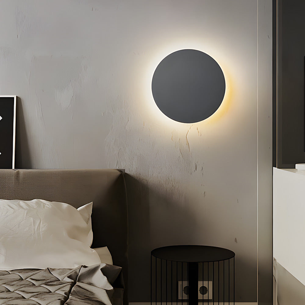 Modern Metal Sconce with Acrylic Shade in Black or White for Hallway Bedroom Living Room Indoor Ambient Lighting LED Fixture Contemporary Ho