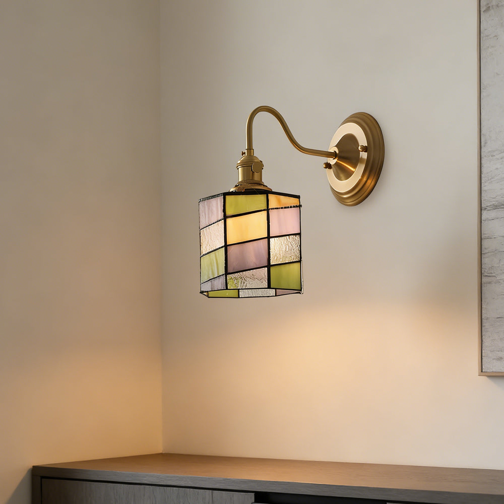 Indoor Sconce Light Metal & Glass 10 Inch Vintage Style for Entryway Corridor Bedroom Dining Room Home Accent Fixture
