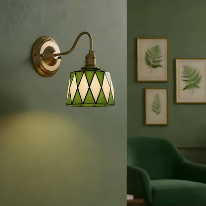 Indoor Sconce Light Metal & Glass 10 Inch Vintage Style for Entryway Corridor Bedroom Dining Room Home Accent Fixture