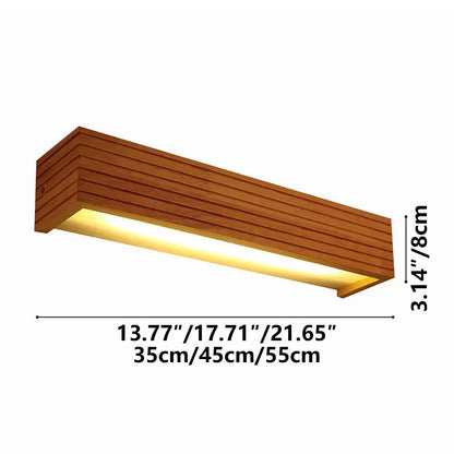 Circular Wood & Acrylic Sconce LED Fixture for Bedrooms, Hallways & Reading Nooks Natural Finish Ambient Lighting E26/E27 Direct Wire Modern