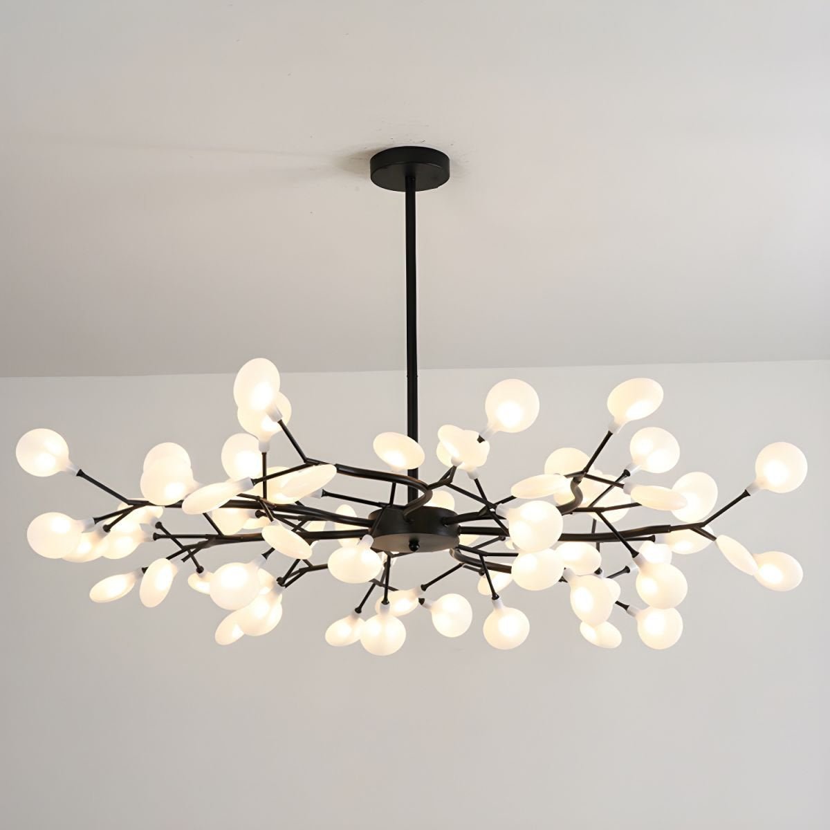 Branching LED Chandelier Gold & Acrylic Modern Statement Fixture Multi-Arm Ceiling Light for Dining Room Living Room Bedroom Adjustable Ligh