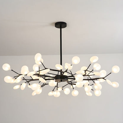 Branching LED Chandelier Gold & Acrylic Modern Statement Fixture Multi-Arm Ceiling Light for Dining Room Living Room Bedroom Adjustable Ligh