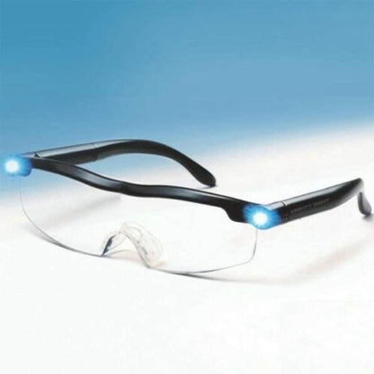 Illuminated Magnifying Eyewear with Rechargeable LED Lights for Close-Up Work, Reading, Crafts & Hobby Projects | Hands-Free Wearable