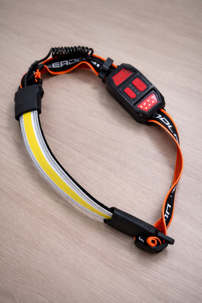 Ultra-Wide 230° Rechargeable LED Headlamp – 1000 Lumens, Waterproof with Rear Safety Light, 2-Pack for Camping, Hiking, Running