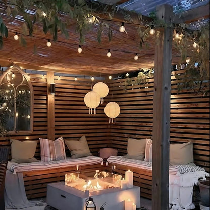 Collapsible Weather-Resistant LED Light Globe with Photocell Sensor for Patio, Garden & Yard – Hanging Illumination