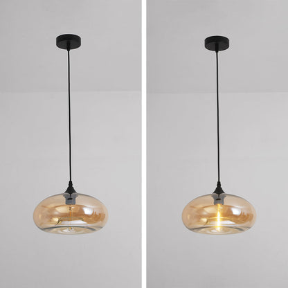 Glass Pendant Light Nordic Modern Hanging Fixture Adjustable Cord Bedroom Dining Living Room E27 LED 110-240V Interior Lighting Decor Vase