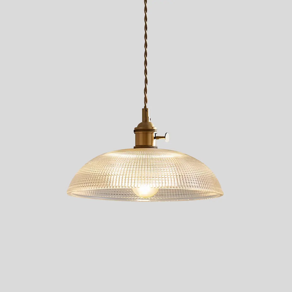Adjustable Height Pendant Light with Clear Glass Shade Bronze Finish for Dining Table Kitchen Island Living Room Overhead Lighting