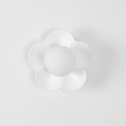 Flower-Shaped Resin Wall Sconce with Frosted Glass Shade – LED G9 Socket, Playful Modern Decor for Bedroom, Nursery & Living Room